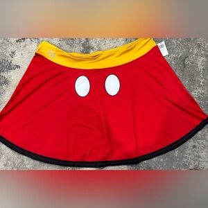 NWT Disney Parks Mickey Mouse Run Disney mini skirt size 4X